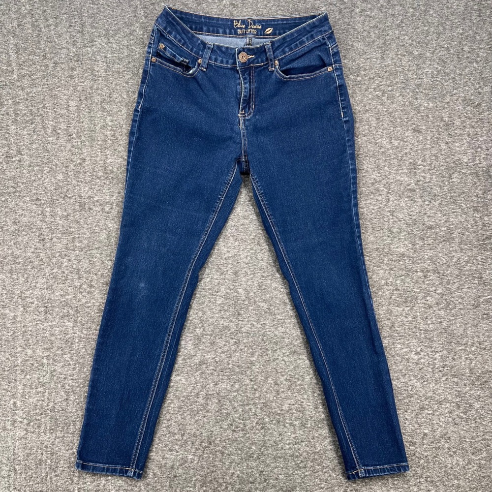 Blue Desire Hydra Lift Skinny Jeans Women 8 Dark Wash Butt Lifting Stretch Denim